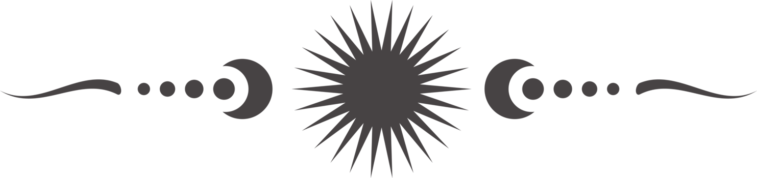 Celestial border with magic moon and mystic stars. Spiritual frame with fantasy elements. Astrology ornament with spiritual symbols of sun. Esoteric vintage minimal decoration png