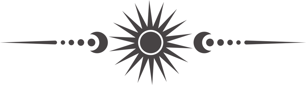 Celestial border with magic moon and mystic stars. Spiritual frame with fantasy elements. Astrology ornament with spiritual symbols of sun. Esoteric vintage minimal decoration png