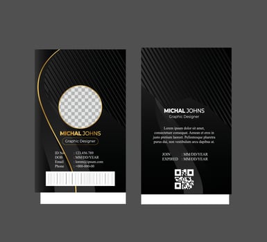 branding office collage and any place personal use admit card vector
