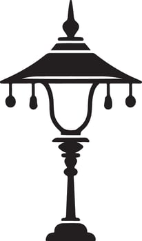 Diwali Festival Black Glyph Icon Hindu Stock vector