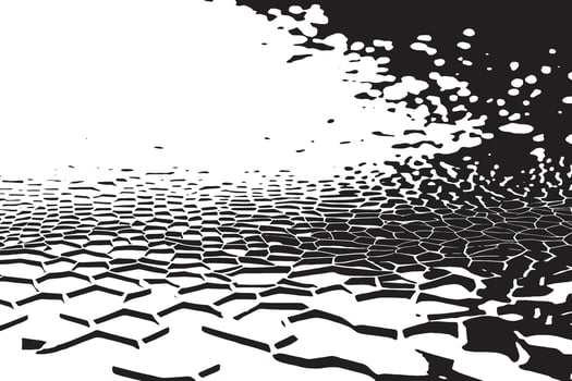 Black abstract texture overlay with white background for design vector