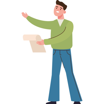 poet man cartoon png