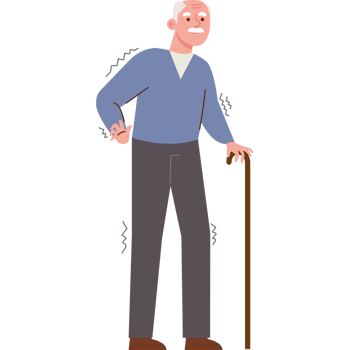 parkinson sick old man png