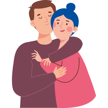 couple kissing happy png