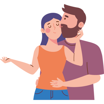 couple kissing love png