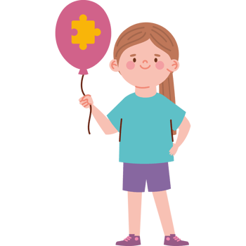 autism girl campaign isolated png