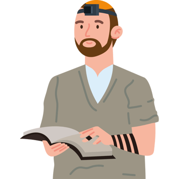 jewish tefillin man prayer png
