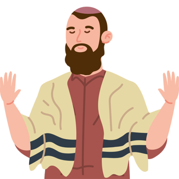 jewish tefillin male praying png
