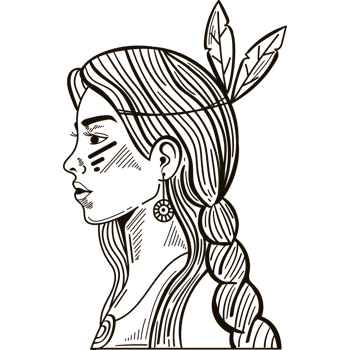 native american girl png