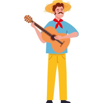 festa junina man character png