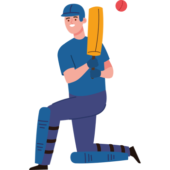 cricket player man png