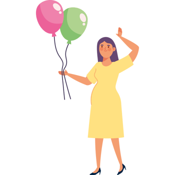 gender reveal pregnant woman png