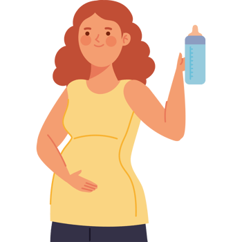 baby shower pregnant woman character png