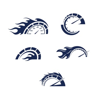Auto speed car logo design vector