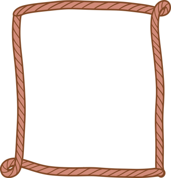 Cowboy Christmas rope lasso frame png