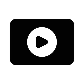 play button symbolizing media playback or online content vector