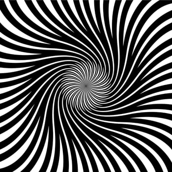 Psychedelic hypnosis swirl hypnotic spiral pattern vector