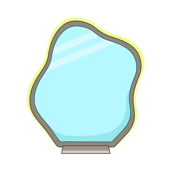 illustration of mirror vector