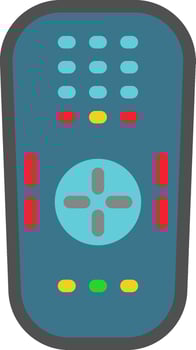 A remote control with buttons and buttons vector