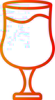 Healthy Line Gradient Icon vector