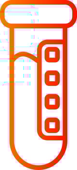 Analysis Line Gradient Icon vector