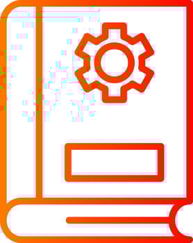 Book Setting Icon vector
