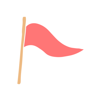red flag cartoon icon png
