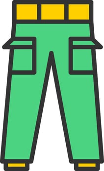 Trousers Icon Design vector
