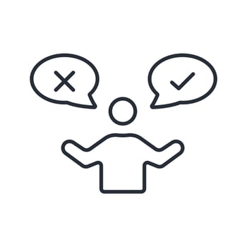 Possibility icon. .Editable stroke.linear style sign for use web design,logo.Symbol illustration. vector