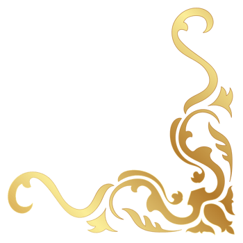golden vintage corner Classic abstract lines for decorating frames. png