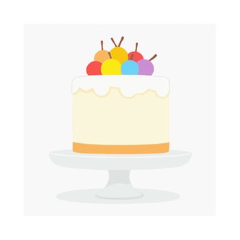 Cake Dessert Sweet Treat Celebration vector