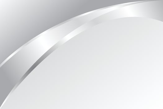 Grayscale background with gradient metal shape vector