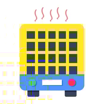 An icon design of heater vector