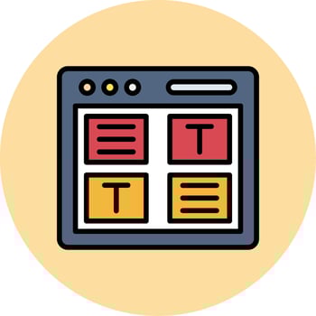 Web Design Icon Design vector