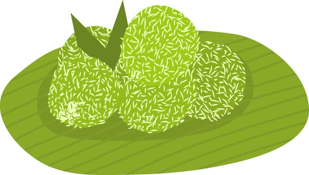 Klepon indonesian food vector
