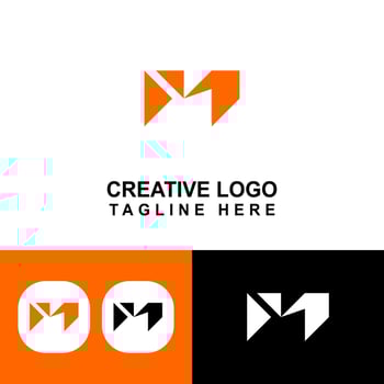 Stunning M logo sign for your business. vector