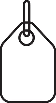 price tag clean simple icon linear black vector