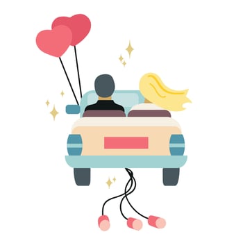 Just married icon clipart avatar logotype isolated illustration vector