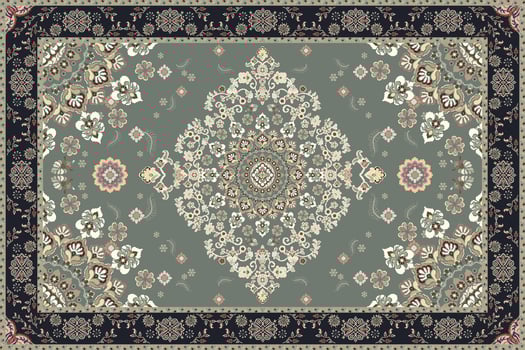 Vintage persian colored carpet.Rich ornament for fabric design,handmade,interior decoration,textiles.Abstract design of persian carpet with geometric ornament.Moroccan style background. vector