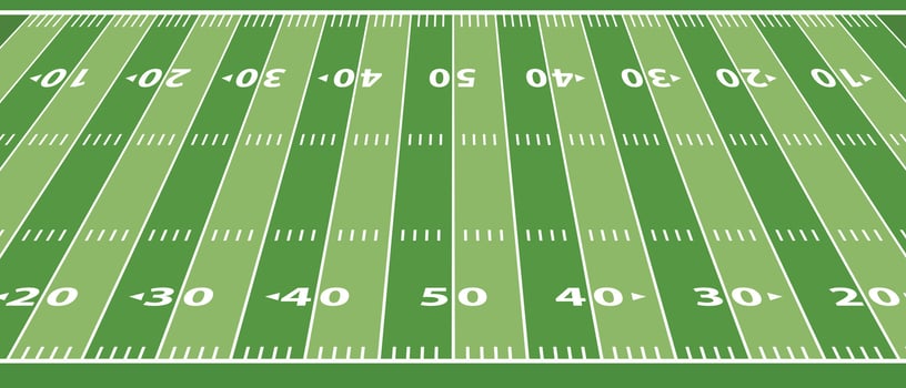 flat green american football field vector