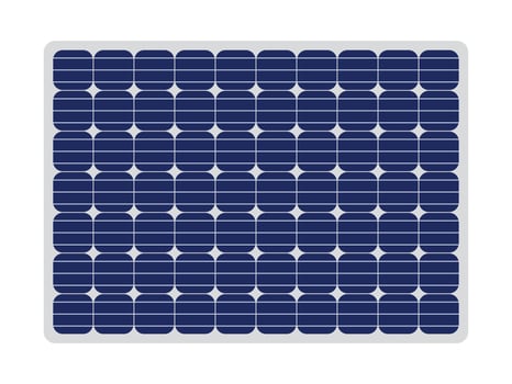 solar panel board flat design vector
