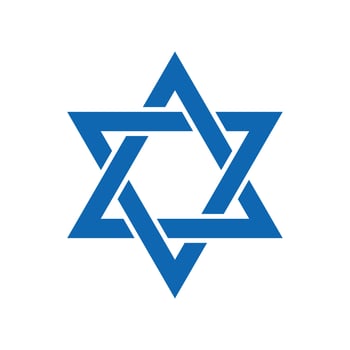 the star of david is a symbol of israel vector