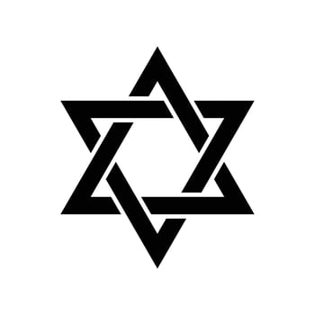 the star of david is a symbol of jewish faith vector