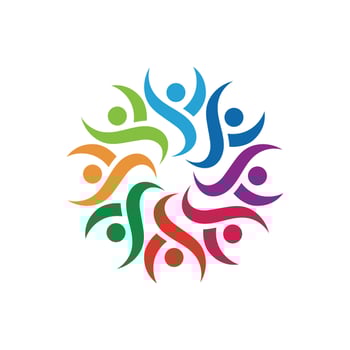 team group people team community logo vector