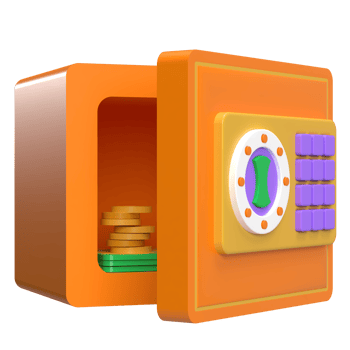 Safe Box 3D Icon png