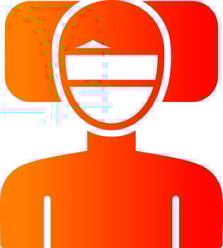 Fever Glyph Gradient Icon vector