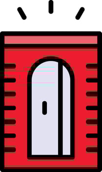 Pencil Sharpener Line Filled Icon vector