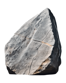 Stone isolated on transparent background. png