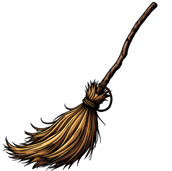 Witch's Broom Clip Art Design png