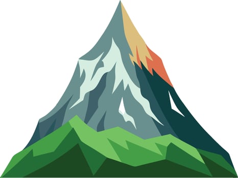 Mountain peak illustration vector